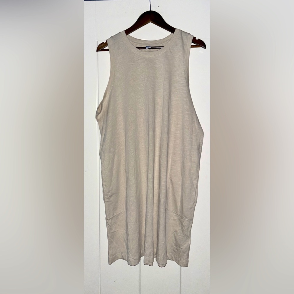 Old Navy Featherweight Cotton Jersey Tank Dress Women XL NEW Summer Travel Beach